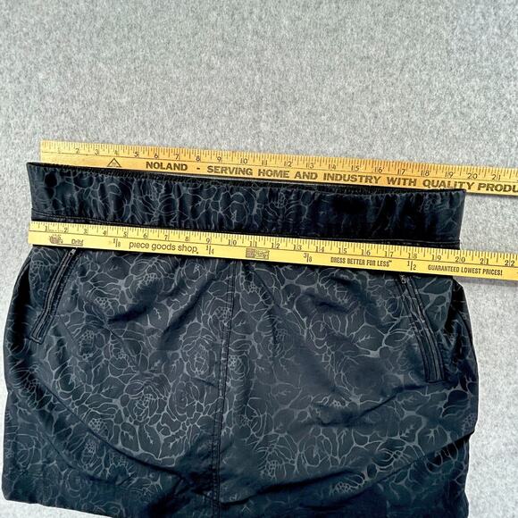 Orvis Skort Womens XXL Black Floral Pull On Lined Shorts Performanc Tennis Sport - Picture 9 of 13